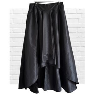 Melrose Formal Black Maxi Skirt Size 10 Minimalist Party Goth Quiet Luxury